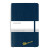 Custom Moleskine Soft Cover Ruled Large Notebook - Sapphire Blue Front View 