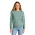 Custom District Women's V.I.T. Fleece Crew - Heathered Dusty Sage Green 