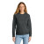 Custom District Women's V.I.T. Fleece Crew - Heathered Charcoal Gray 