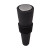 Custom Bonito Silicone Wine Stopper - Black Front View 