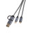 Custom Libra 4-in-1 Charging Cable Set - Gunmetal Socket View 
