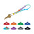 Custom Nunu Push Pop Keychain Wristlet - All Colors 