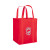 Custom Vespera Recycled Non-Woven Tote with Bottom Insert - Red
