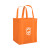 Custom Vespera Recycled Non-Woven Tote with Bottom Insert - Orange 