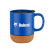Custom Fairbank 12 oz Cork Base Ceramic Mug - Blue 