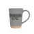 Custom Toledo 15 oz Speckle Latte Mug with Natural Bottom - Gray 