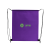 Custom Polaris Recycled Non-Woven Drawstring Bag - Purple 