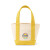 Custom Petite Canvas Tote - Yellow Front view