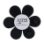 Custom Fafa Flower-Shaped Tactile Fidget Spinner - Black 