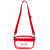 Custom Good Value Clear Recycled TPU Sling Bag - Red 