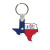 Custom State Shaped USA Made Vinyl Keychain