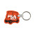 Custom Golf Cart Shaped USA Made Vinyl Keychain