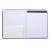 Custom Good Value Zarina Clipboard Padfolio - Black Open View 