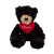 Custom Chelsea Teddy Bear Dexter Jr. - 10" Plush - Black Bandana View 