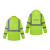 Custom Class 3 Water Resistant Rain Safety Jacket - Neon Green 