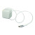 Custom ETL Listed 20W Wall Charger with Retractable Cable - White Open Wire View 