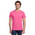 Custom Gildan Light Cotton Tee Shirt - Safety Pink