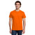 Custom Gildan Light Cotton Tee Shirt - Safety Orange 