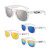 Custom Clear Iconic Frame Mirror Lens Sunglasses - Group