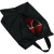 Custom Oriole Shoe Bag - Black Open View 