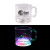 Custom 12 oz 3 Light Plastic Coffee Mug with Handle