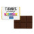 Custom Employee Thanks Molded Chocolate Bar 1oz - Dark Chocolate 