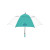 Custom Hurricane Vented Pro Golf Umbrella - Teal/white