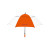 Custom Hurricane Vented Pro Golf Umbrella - Orange/white