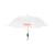 Custom Elite Compact Folding Umbrella- Solid Colors - White
