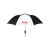 Custom Elite Compact Folding Umbrella- 2 Color Panels - Black/White