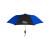 Custom Elite Compact Folding Umbrella- 2 Color Panels - Royal blue with black