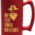 Custom Silipint Beer Stein - 28 oz. - Classic Red