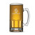 Custom Rawlins Super Stein Glass 33 oz - Deep Etch