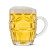Custom Britannia Beer Stein - Deep Etch - Clear