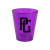 Custom 1.5 oz Plastic Standard Shot Glass - Purple