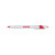 Custom White Honesty Pen with Color Accent - White/red