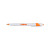 Custom White Honesty Pen with Color Accent - White/Neon orange