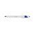 Custom White Honesty Pen with Color Accent - White/navy