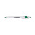 Custom White Honesty Pen with Color Accent - White/green