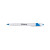 Custom White Honesty Pen with Color Accent - White/blue