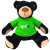 Custom 11" Rufus Black Bear - Green 