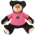 Custom 11" Rufus Black Bear - Pink 