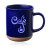 Custom 13.5 oz. Aurora Speckled Clay Coffee Mugs - Navy blue