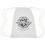 Custom  Cooper Cotton Drawstring Bag - White