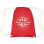 Custom  Cooper Cotton Drawstring Bag - Red