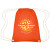Custom  Cooper Cotton Drawstring Bag - Orange