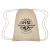 Custom  Cooper Cotton Drawstring Bag - Natural