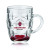 Custom 20 oz. ARC Britannia Glass Beer Mugs - COLOR - Red