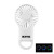 Custom Rechargeable Handheld Fan With Carabiner 2.0 - White