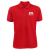 Custom Screen Printed Men's 50/50 Polo Shirt - Red 